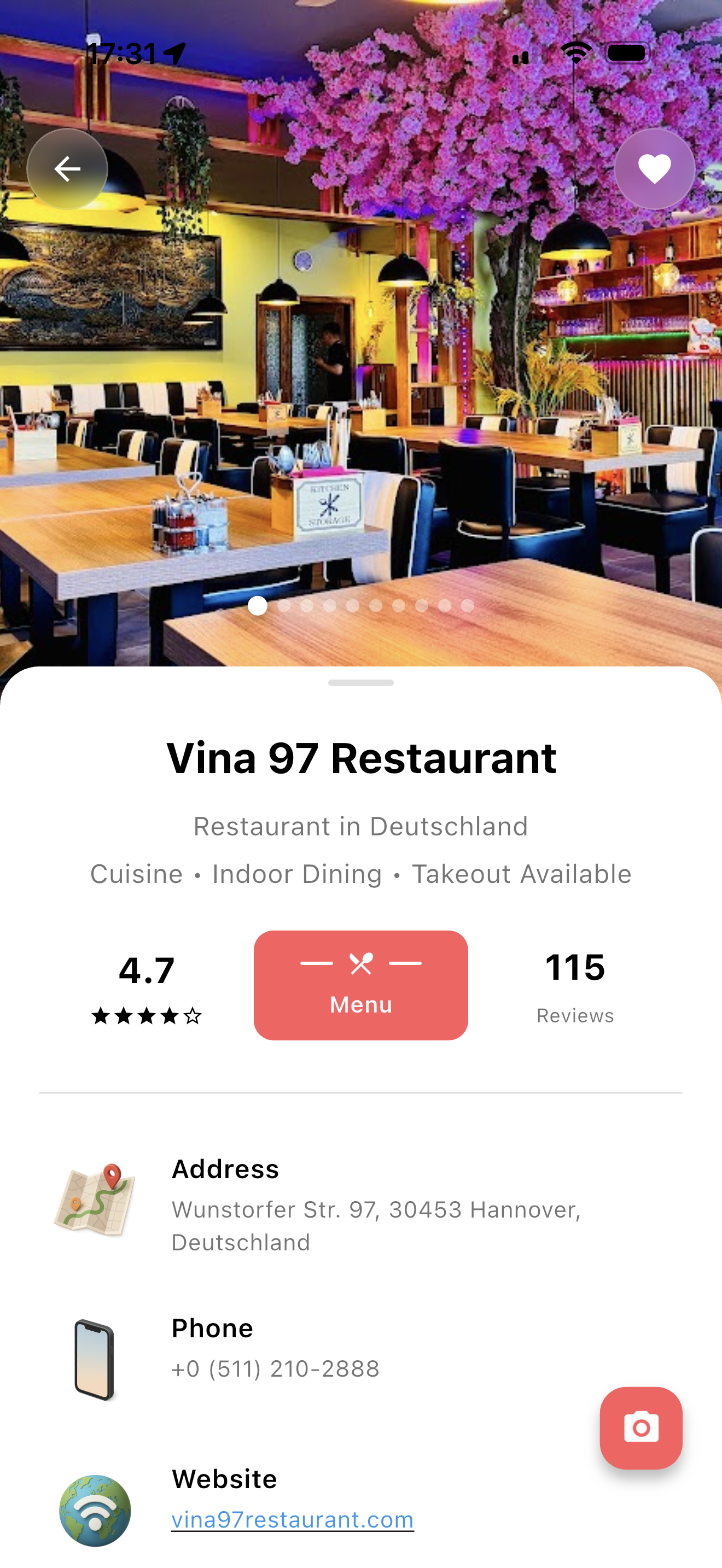 Explore restaurants